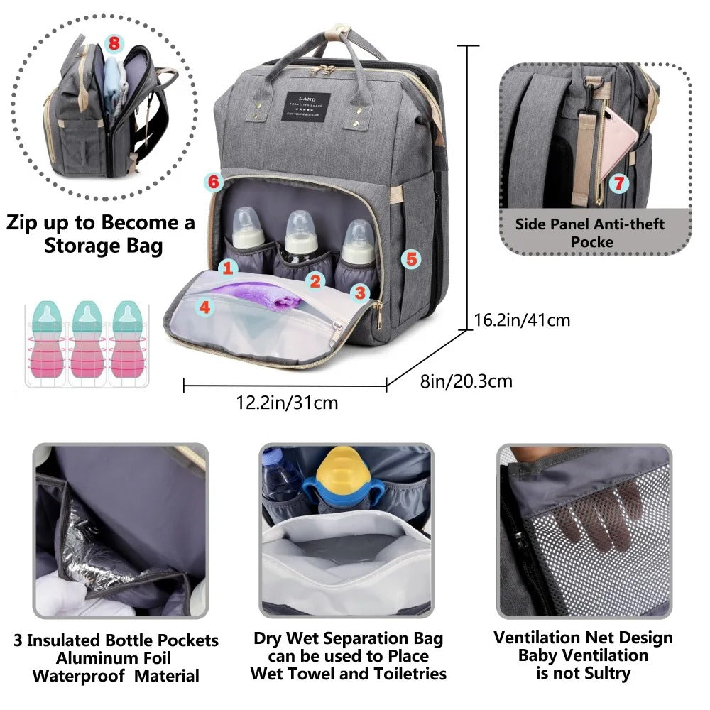 Zivvica - Multifunctional Baby Bag